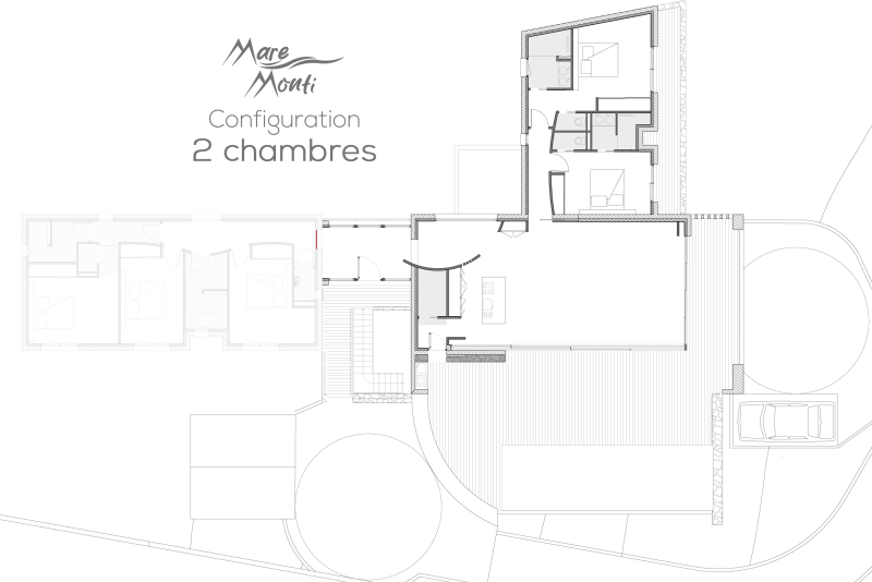 Villa Mare Monti - Plan 2 chambres